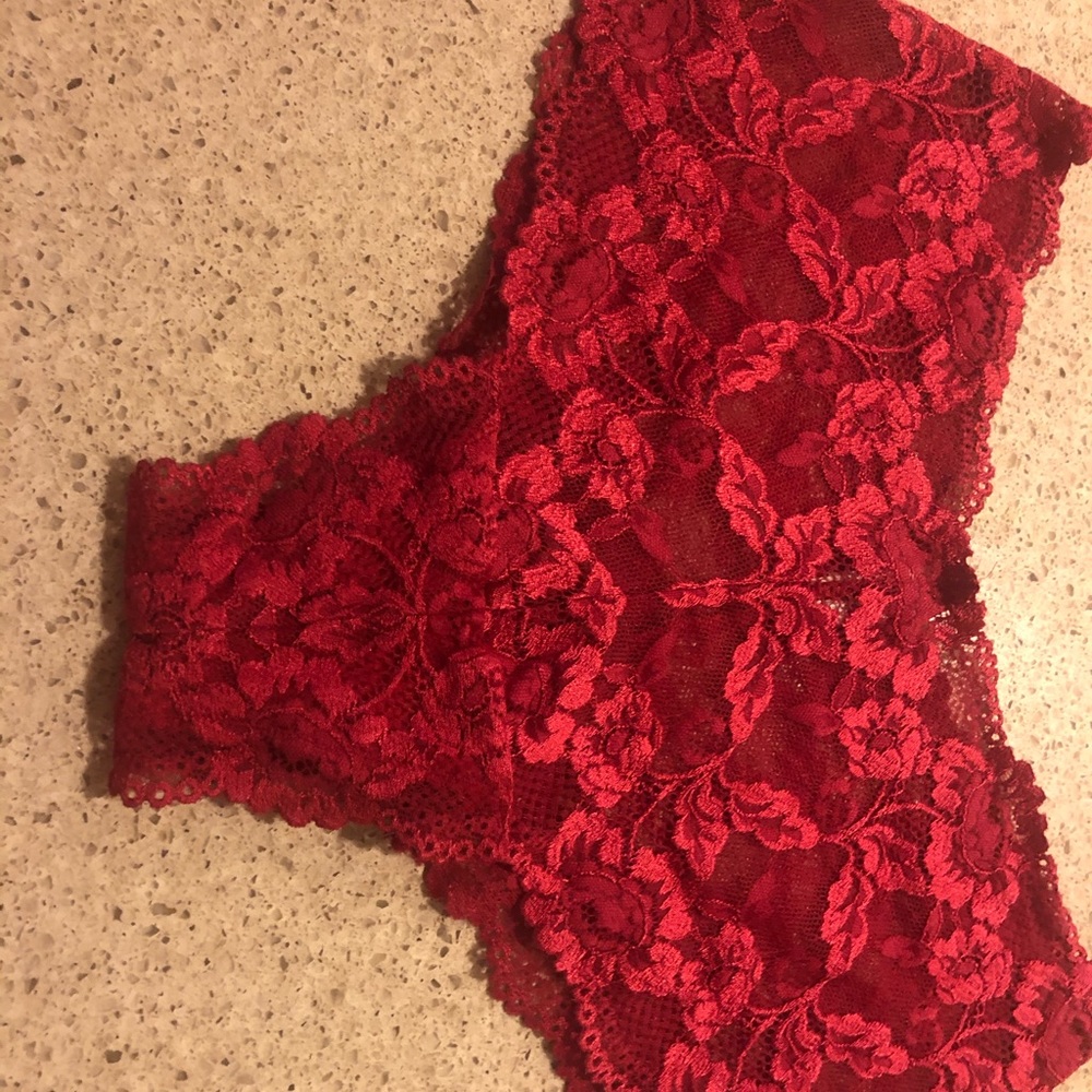 Victoria’s Secret Red Lace Boyshorts